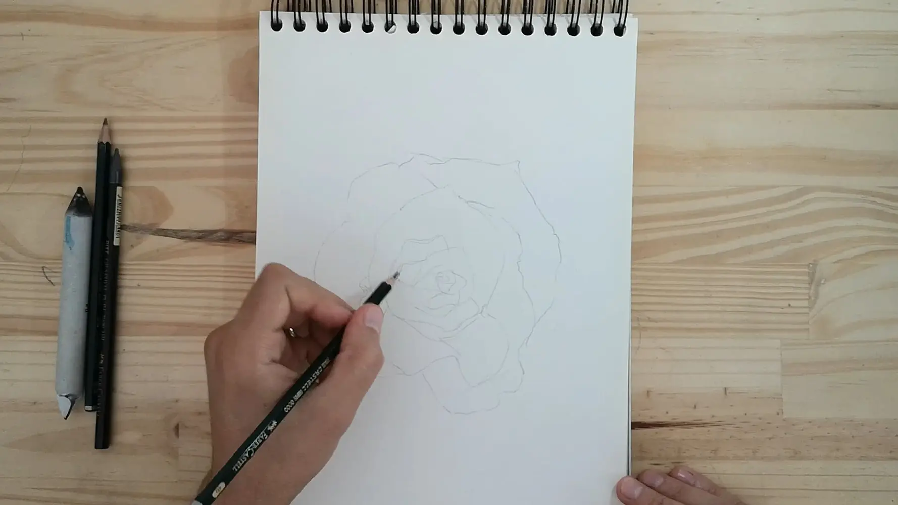 How to draw a rose