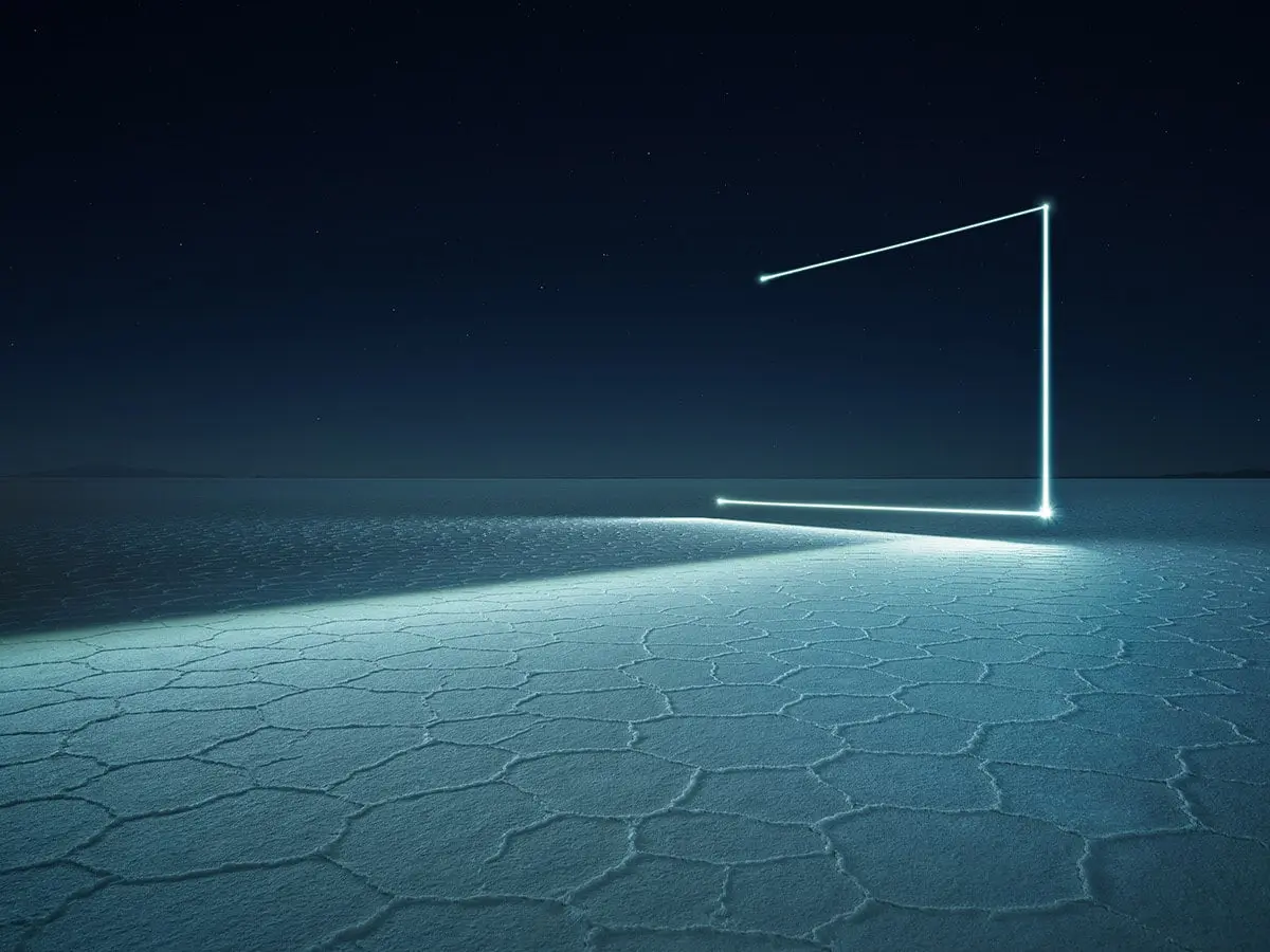 Photographie LED - drone - long exposition - Reuben Wu