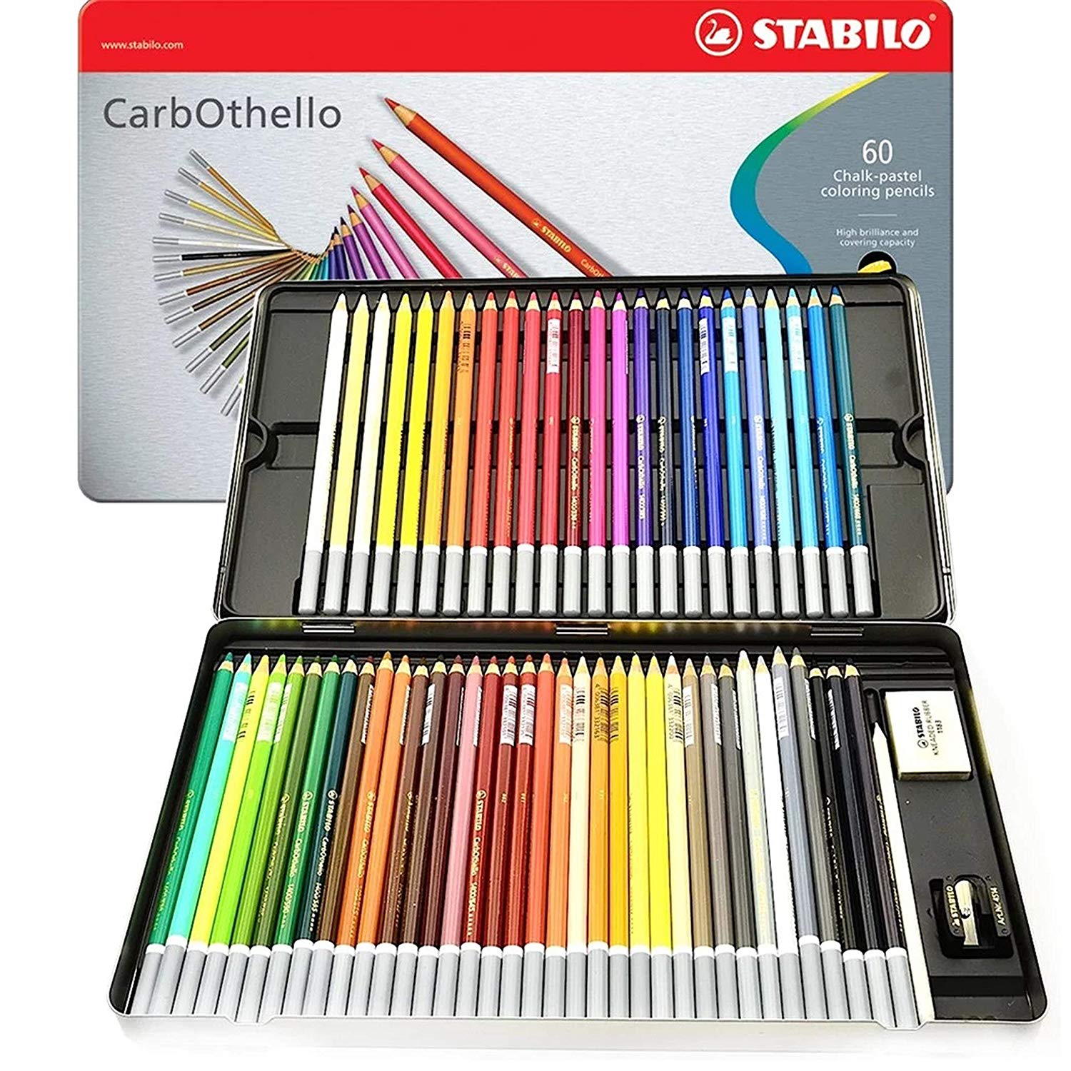 Crayon pastel Stabilo Carbothello, jeu de 60 couleurs
