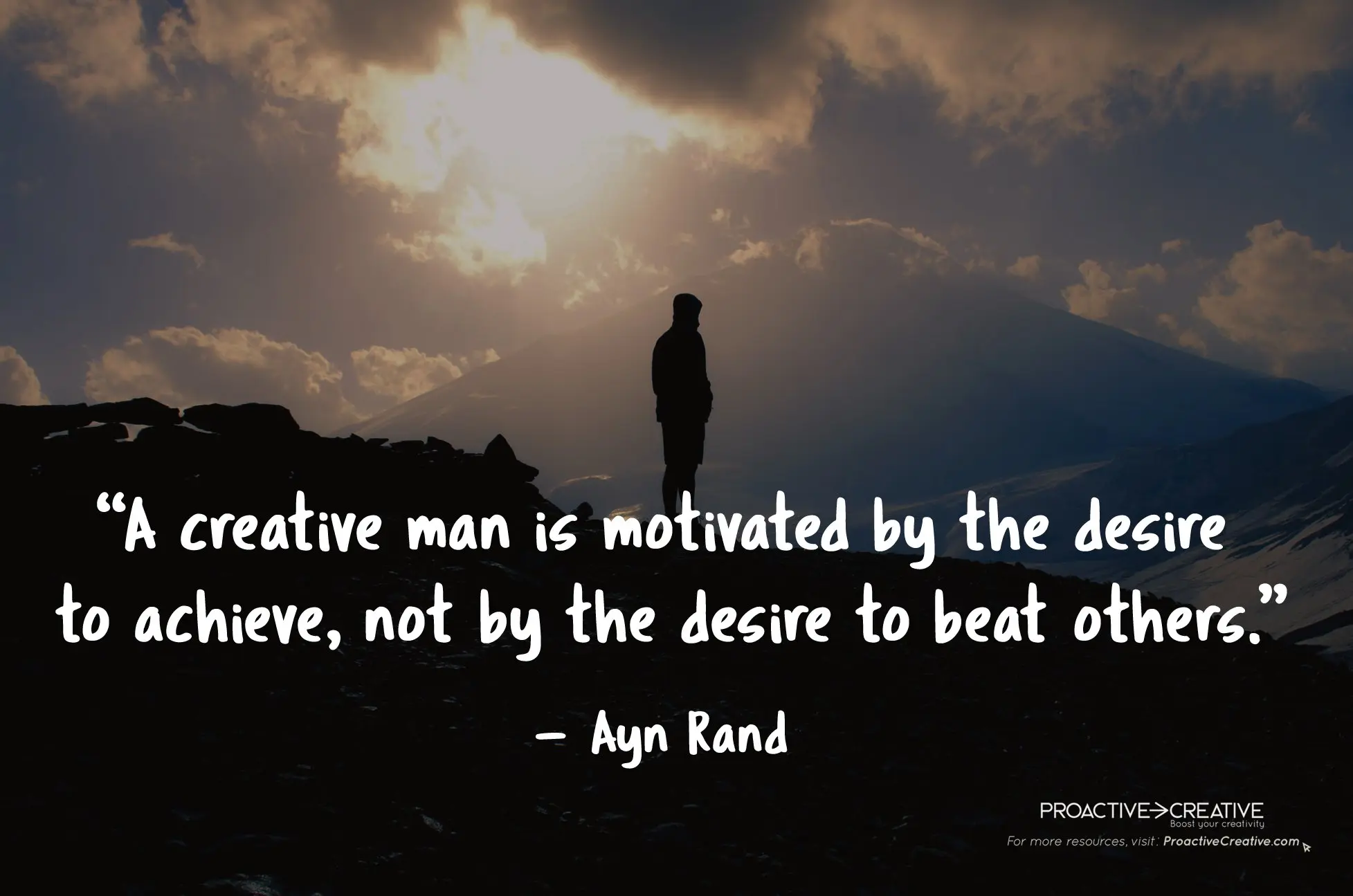 Ayn Rand Creativity Quote