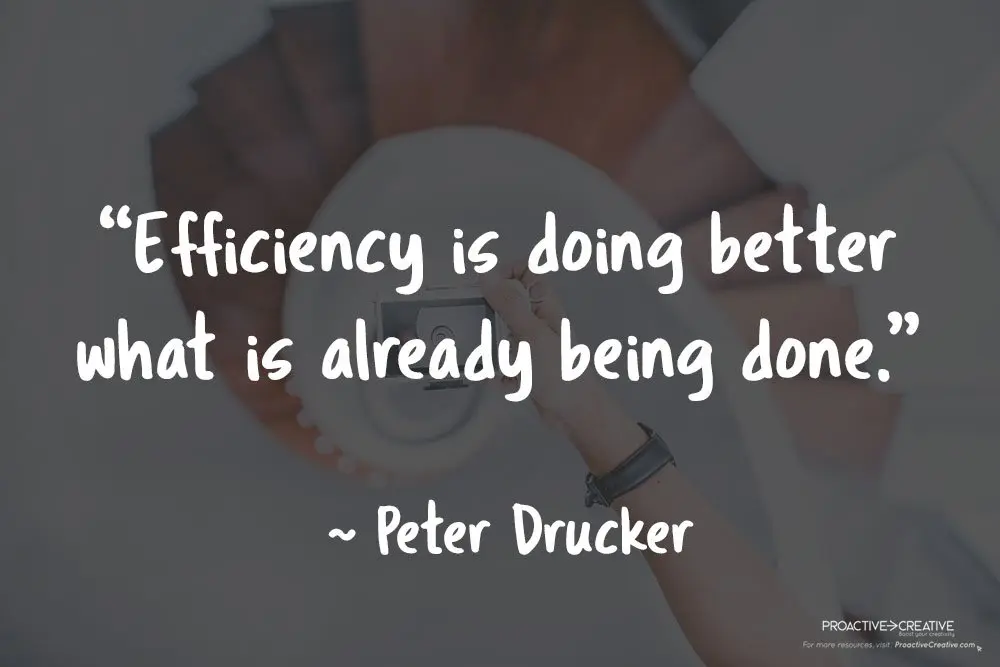 Quotes about productivity - Peter Drucker