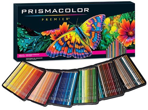 Sanford Prismacolor Premier Crayons de Couleur en Bois, 150 pièces - Les meilleurs crayons aquarelle pour artistes