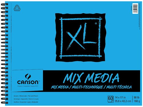 Meilleurs carnets de croquis à l’aquarelle pour artistes - Canson XL Series Tapis multimédia