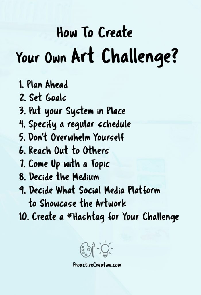 How to create your own Art challenges