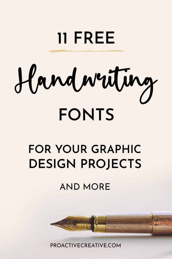 11 Best Free Handwriting Fonts For Your Graphic Design Projects