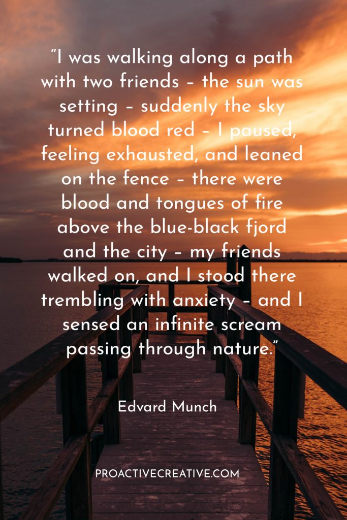 Artist statement example Edvard Munch