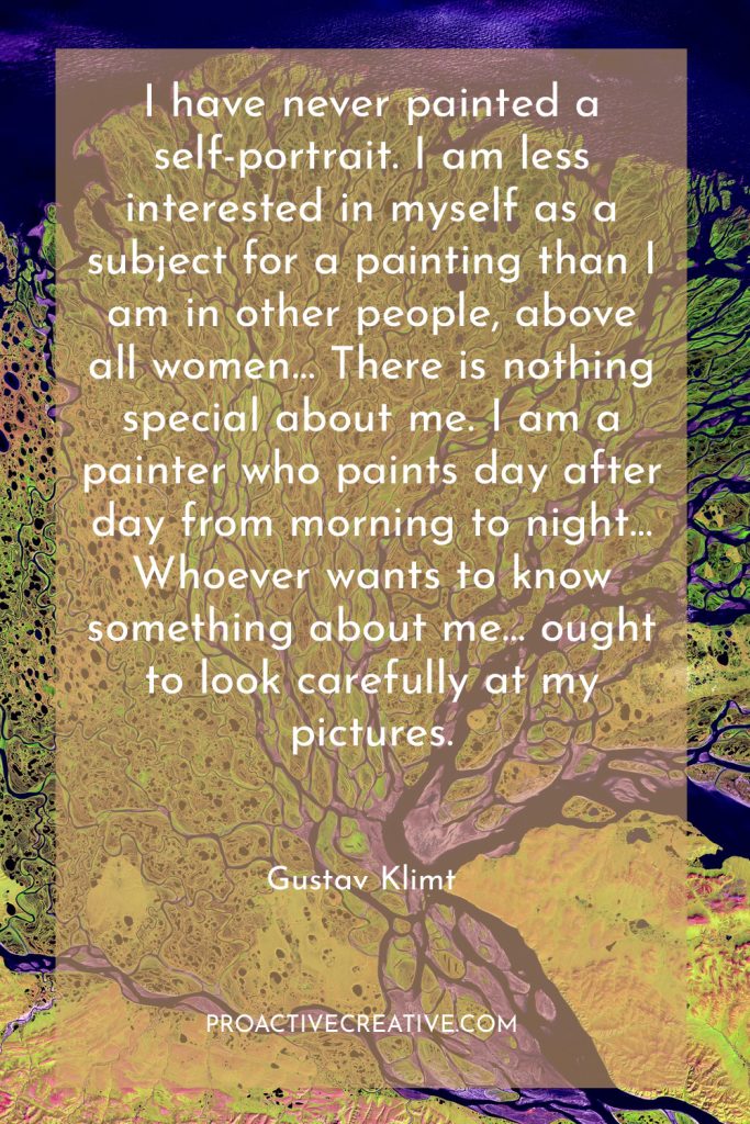 Artist statement example Gustav Klimt