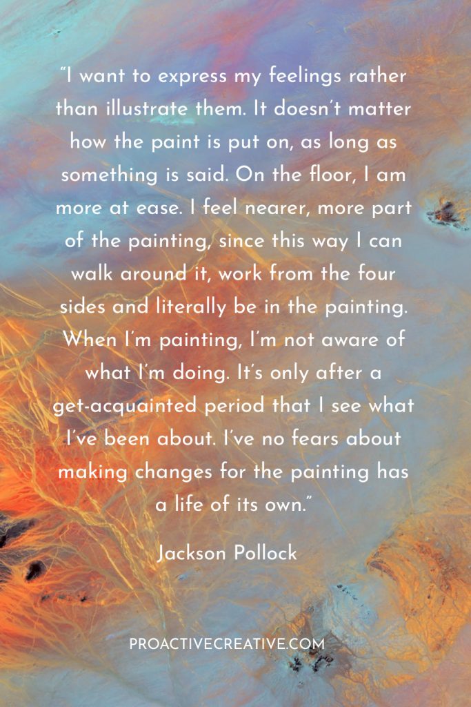 Artist statement example Jackson Pollock