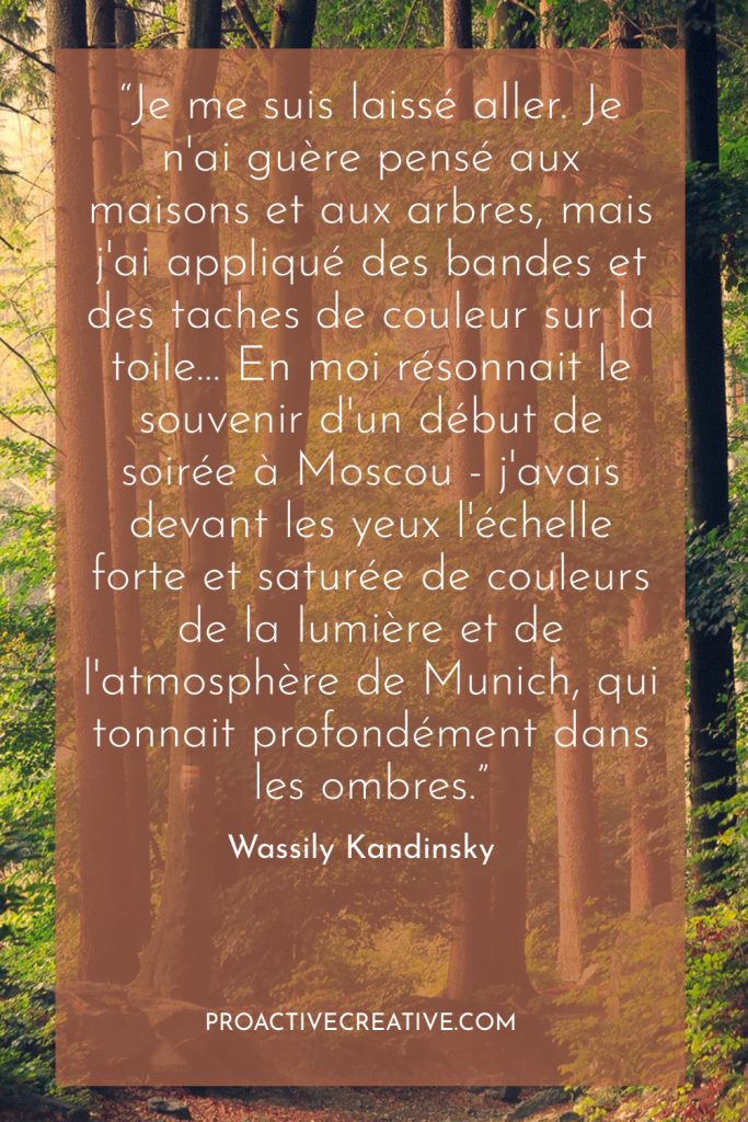 exemple de présentation d'un projet artistique Wassily Kandinsky 