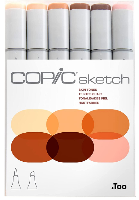 Copic Markers 6-Piece Set