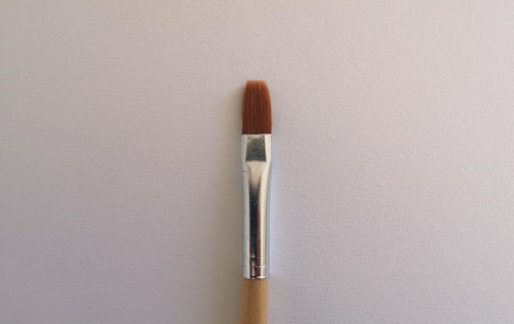 Types of paint brushes, bright brush
