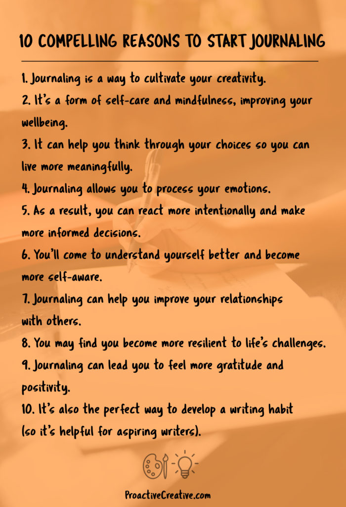 10 reasons to start journaling