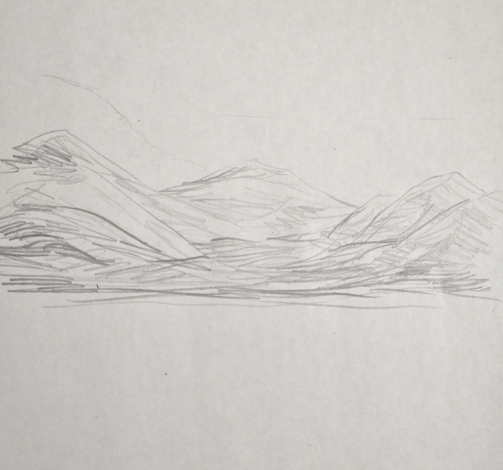 a landscape drawing idea, 
