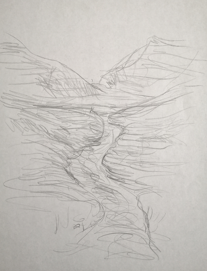 a river drawing idea