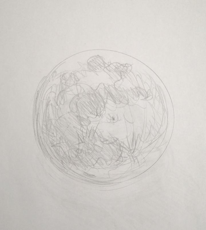 the moon drawing idea