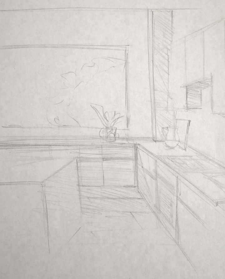 your kitchen drawing idea