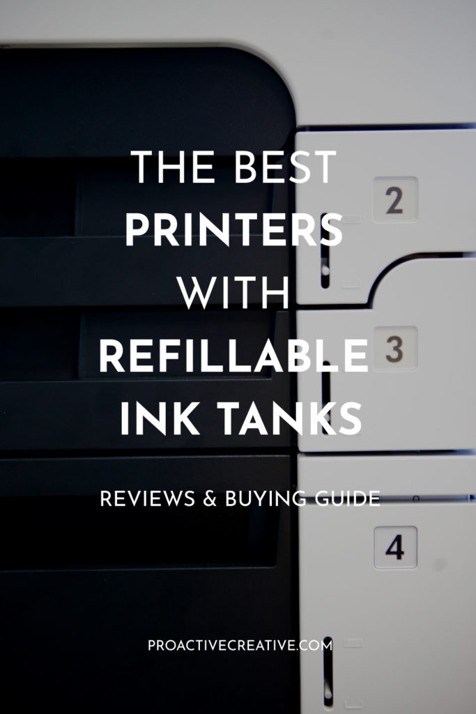 Printer with fefillable ink tank