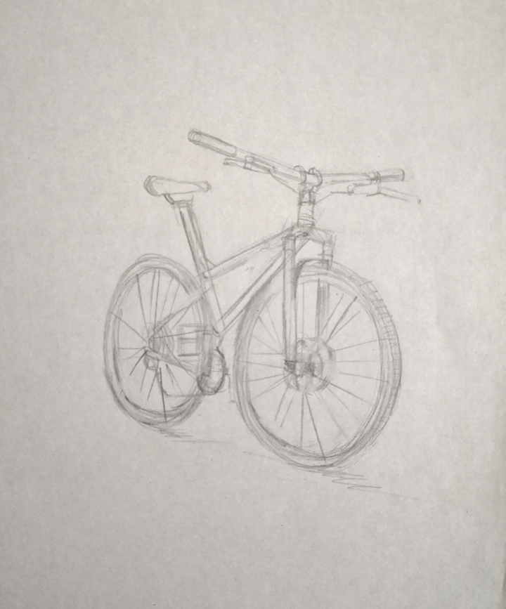 bicycle drawing idea