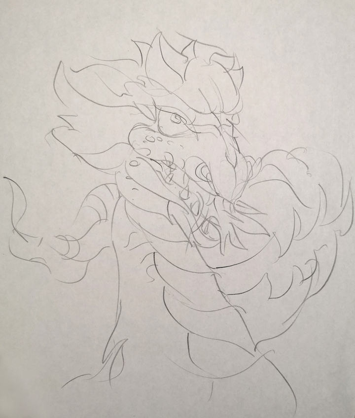 dragon drawing idea 
