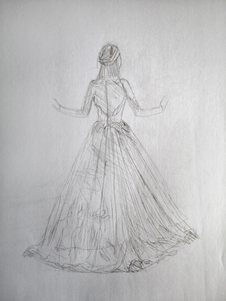 Things to draw when bored (A Wedding Dress)