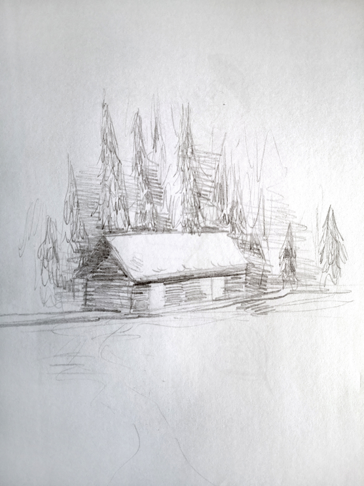 Things to draw when bored (A Winter Scene)