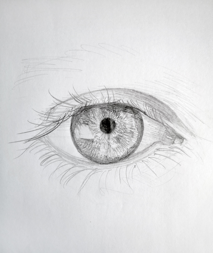 Things to draw when bored (An Eye Closeup)