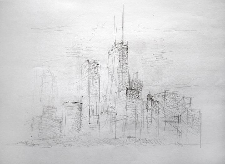 Things to draw when bored (Skyline)