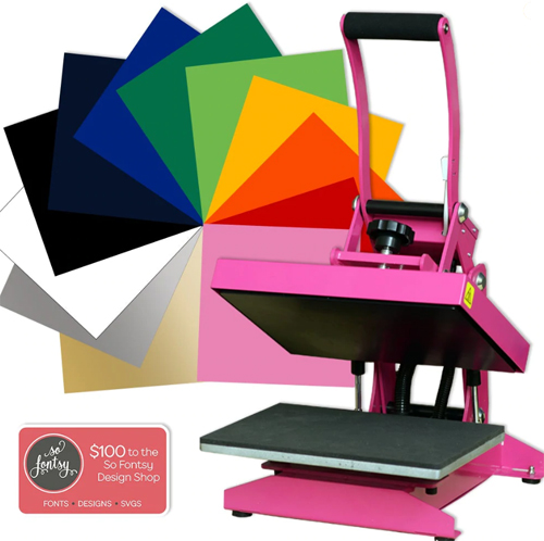Pink Pro Craft Heat Press