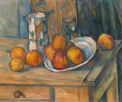 Paul Cézanne Still Life with Milk Jug and Fruit, c. 1900