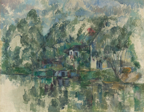 Paul Cézanne au bord de l'eau, c. 1890