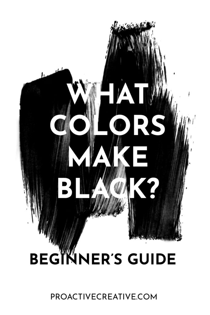 How to make black color paint?