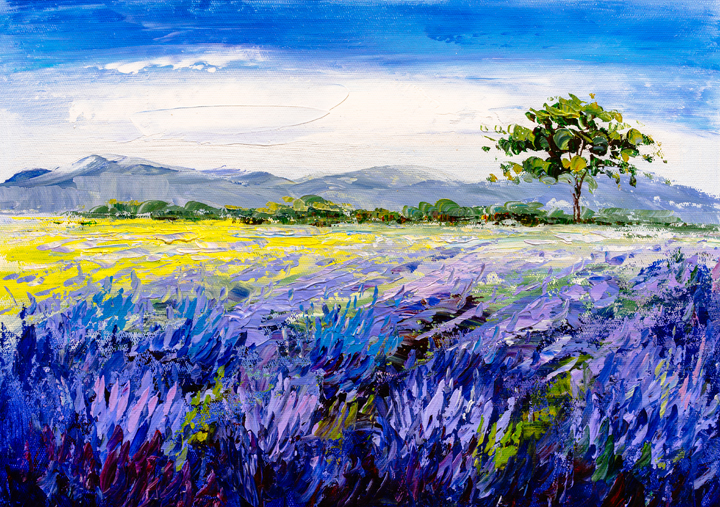 Lavender In Acrylics