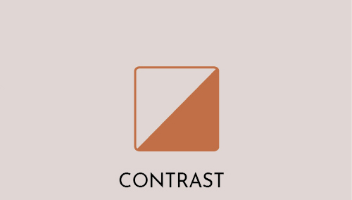 Contraste : principes de conception dans l'art