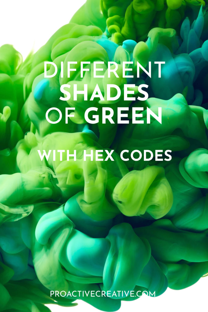 shades of green color