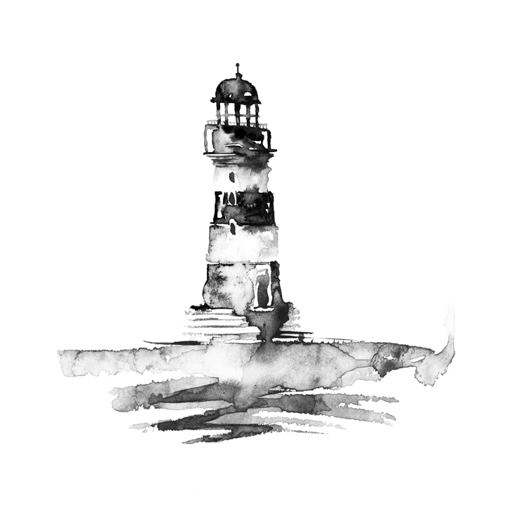 lighthouse watercolor idea