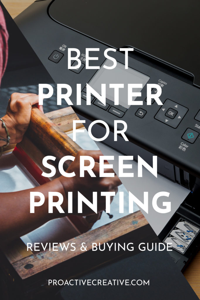 Printer for screen printing
