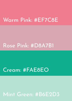 Strawberries and Cream Color Palette