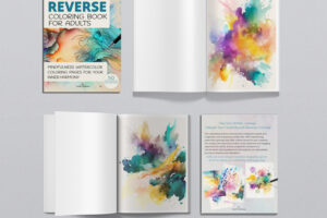 Reverse Coloring Book For Adults: Watercolor Coloring For Mindful Moments