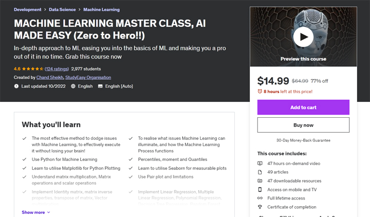 Machine learning master class, ai made easy.