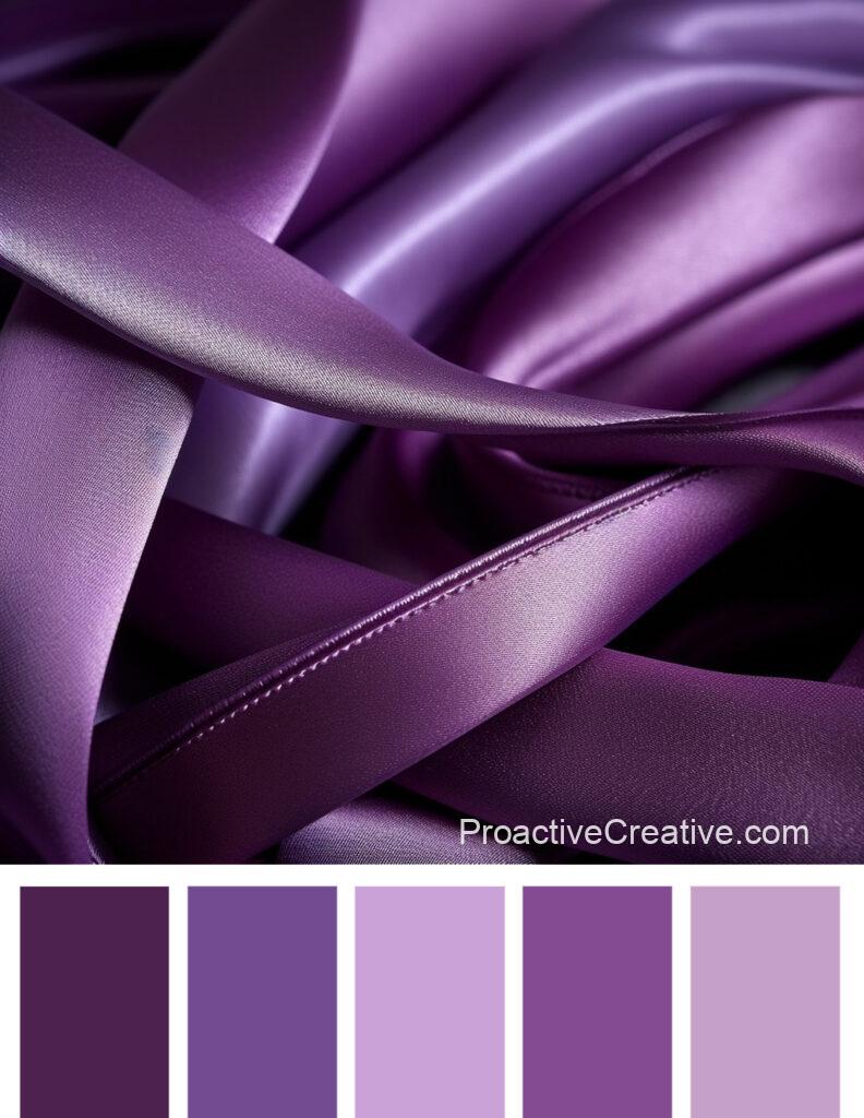 A close up image of a purple color palette.
