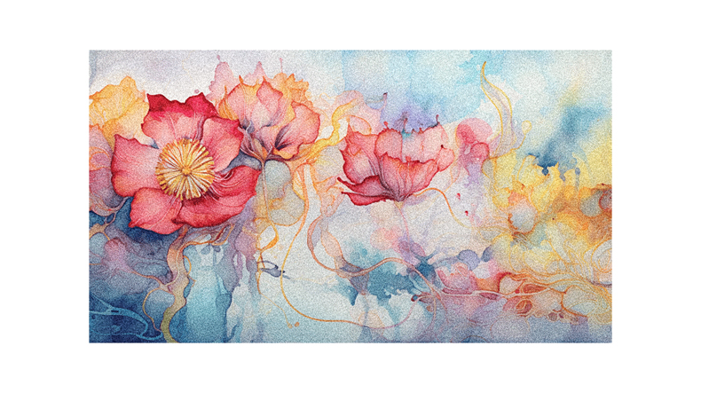 A watercolor painting of a lotus flower.