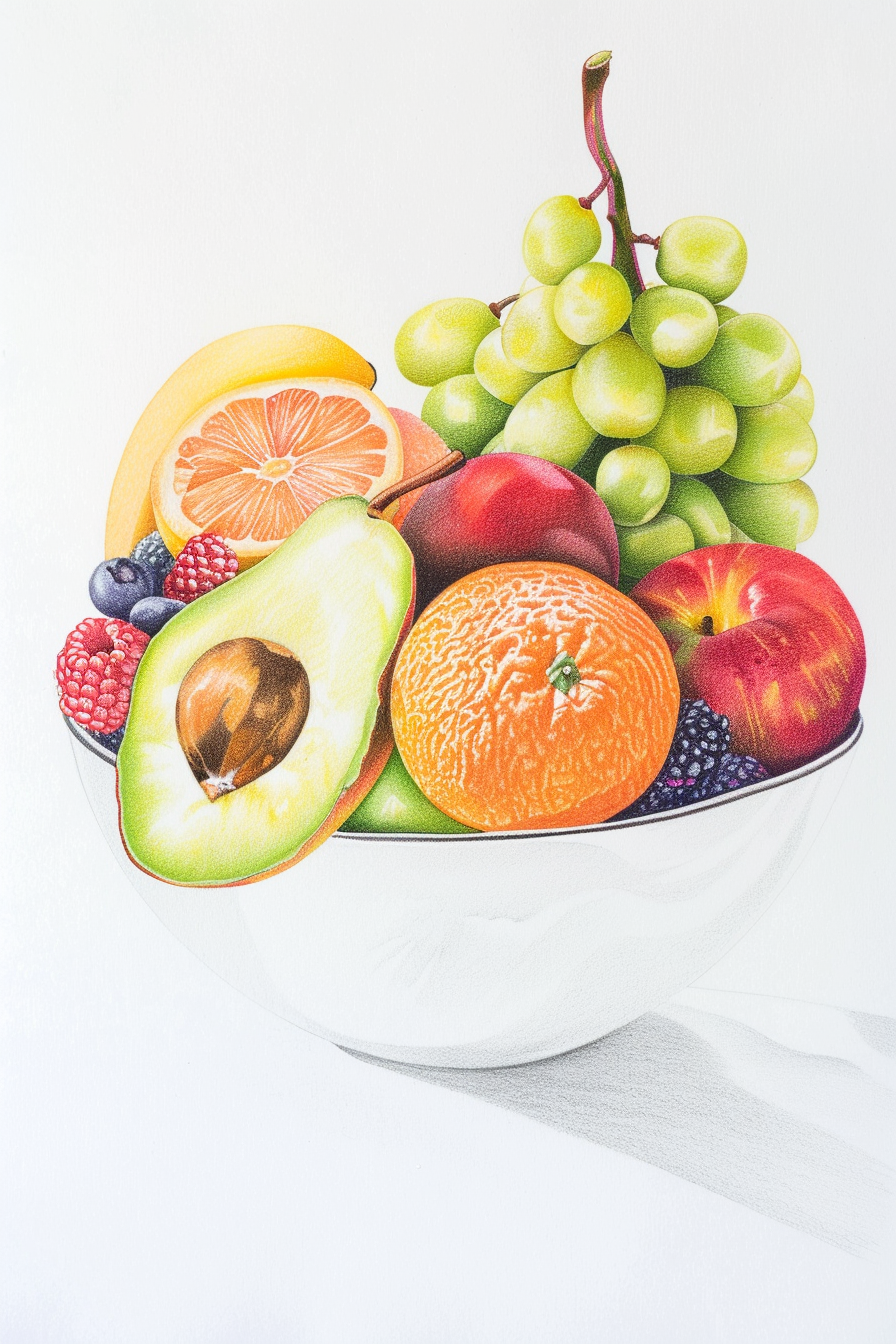 A bowl of fruit.