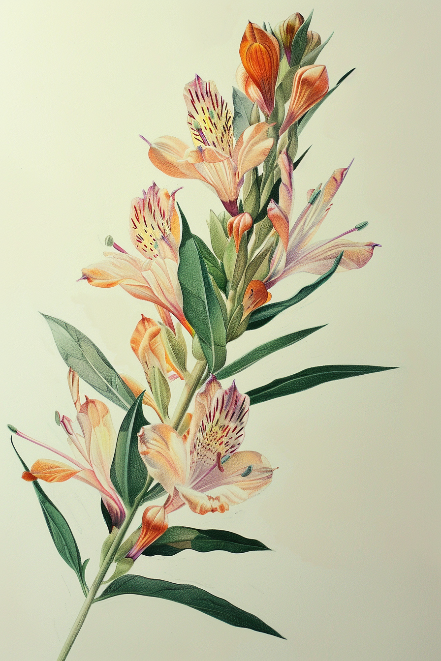 A watercolor painting of orange flowers on a white background.