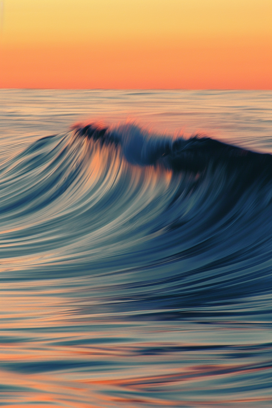 A wave in the ocean.